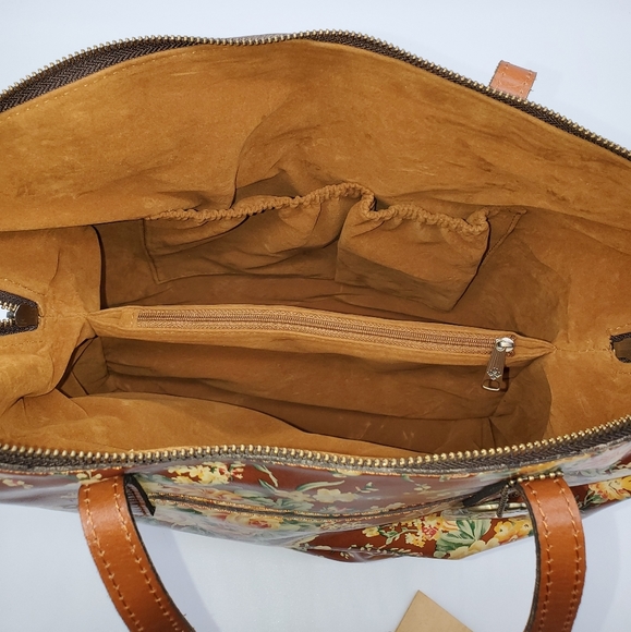 🔥Gorgeous Leather Patricia Nash Rochelle Satchel Shoulder Bag - Picture 13 of 16